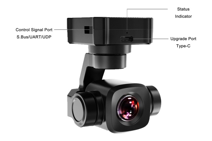 Камера з підвісом SIYI A8 mini 4K з 3-осьовою стабілізацією