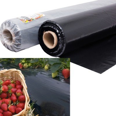 Плівка 30 мкм 1.20м*1000м чорна універсальна поліетиленова плівка в рулонах від виробника