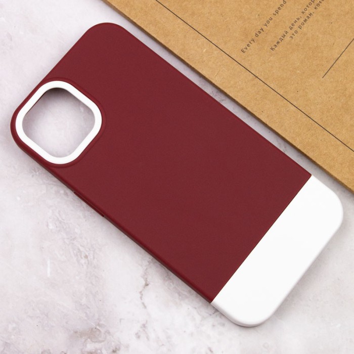 Чохол TPU+PC Bichromatic для Apple iPhone 11 (6.1") Wine / White