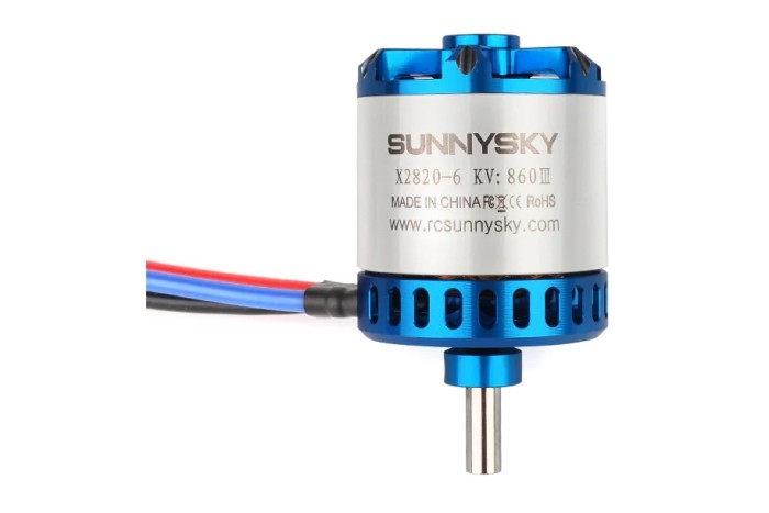 Мотор SunnySky X2820 V3 KV860 3-4S для р/к літаків