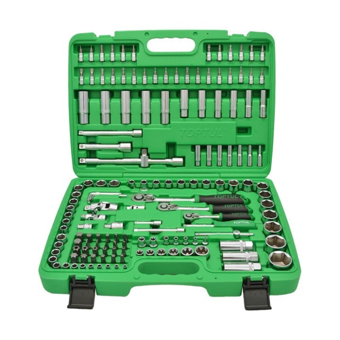 Професійний набір інструменту 1/4", 3/8", 1/2" 151од. TOPTUL GCAI151R