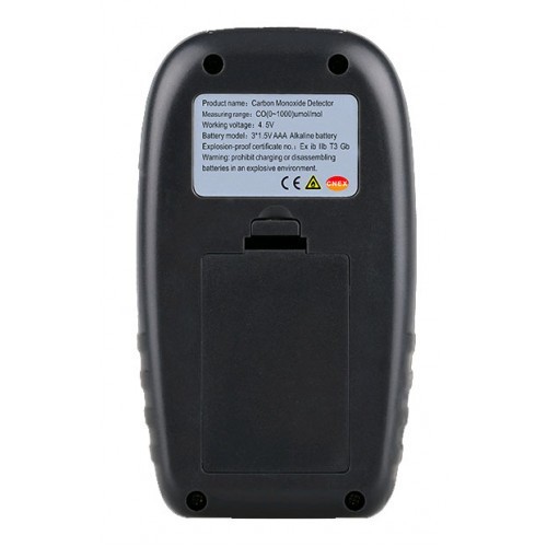 Газоаналізатор СО + термометр (0-1000 ppm, 0-50°C) WINTACT WT8825