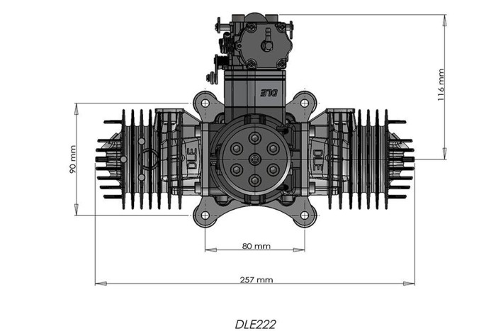 Двигун DLE 222