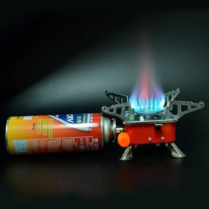 Газовий пальник для їжі, Мініатюрний газовий пальник, Міні плита похідна, Газовий пальник туристичний
