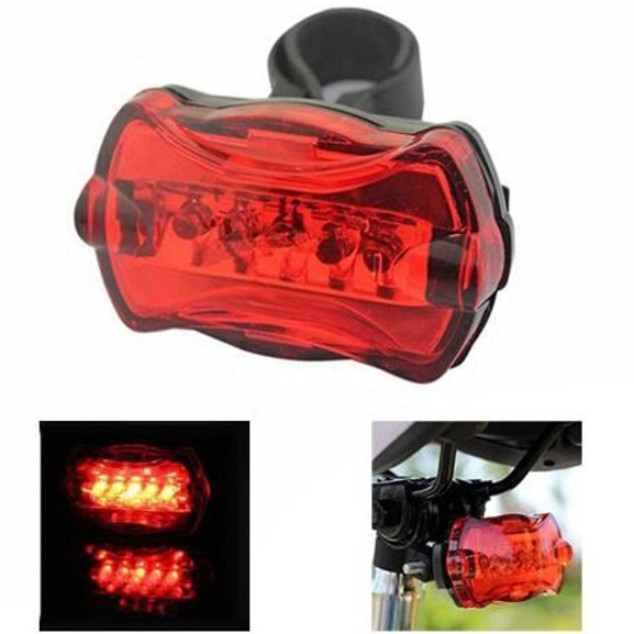 Велоліхтар STOP 198-5LED на батарейках 2xAAA