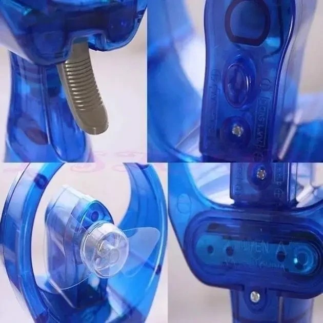 Вентилятор ручной Water Spray Fan с увлажнителем | Портативный ручной мини-вентилятор BLUE