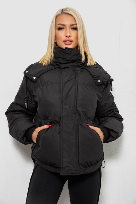 Куртка жіноча зимова коротка, колір хакі, 244R983