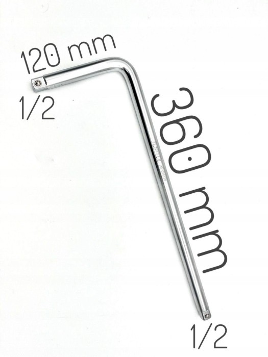 Вороток Г-подібний 1/2" 360х120мм TOPTUL AFAN1614