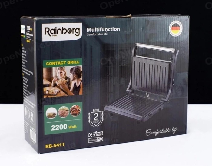 Гриль прижимной Rainberg RB-5411 контактный