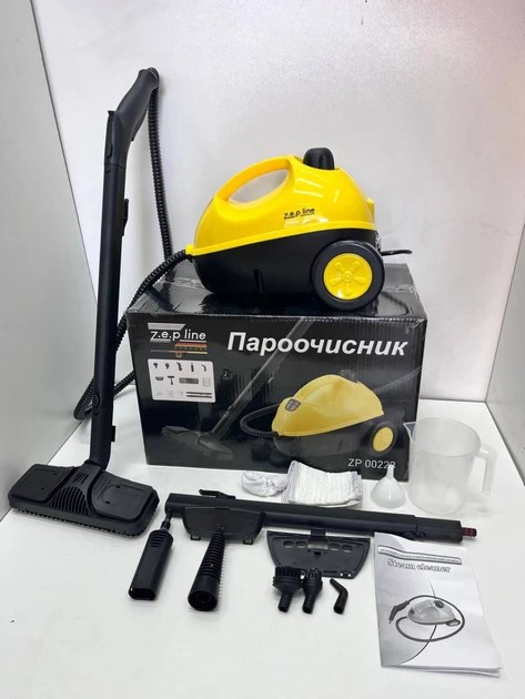 Многофункциональный пароочиститель Желтый 3000 Вт Zepline ZP-00223 Парогенератор для сложных загрязнений