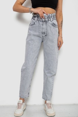 Джинси жіночі Mom-fit, колір блакитний, 244R1601S20