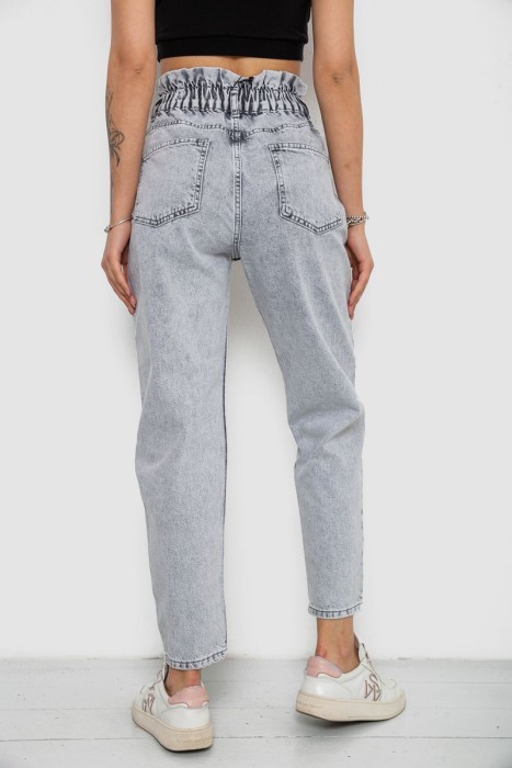 Джинси жіночі Mom-fit, колір блакитний, 244R1601S20