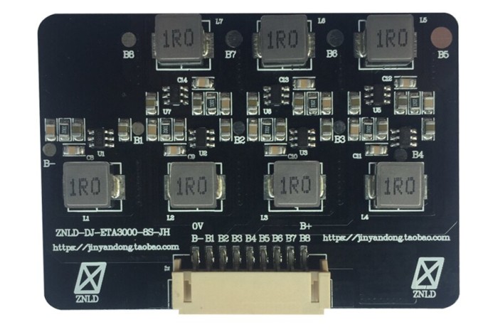 Плата балансувальна ZNLD активна BMS Li-Pol 8S 1.2A