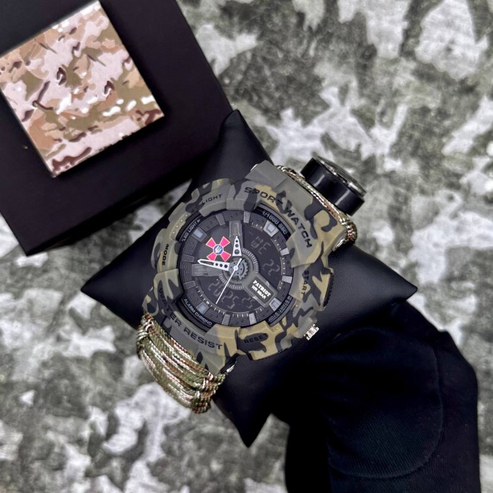 Patriot 005CMGRSU ЗСУ Зелений камуфляж Паракордовий ремінець Camo Green + Коробка.