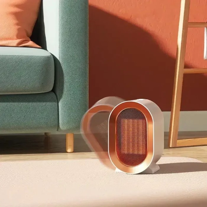 УЦЕНКА! Настольный мини обогреватель AIR HEATER 1200W, электрический, от сети 220 В (Трещина на корпусе 2934)