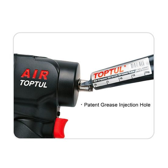 Пневмогайковерт 1/2" 900 Nm 10000об/мин 1,37кг супер-короткий Super Duty  TOPTUL KAAQ1665