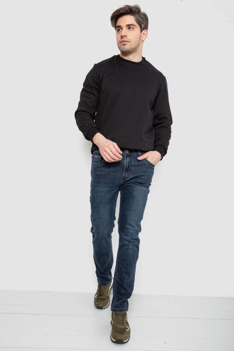 Джинси чоловічі демісезонні, колір темно-синій, 243R8689-3