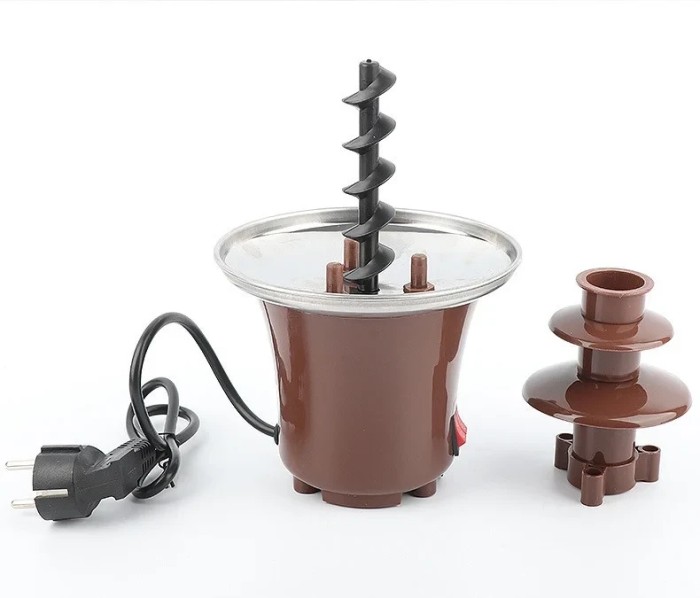 УЦЕНКА! Шоколадный фонтан мини Фондю Mini Chocolate Fondue Fountain (Надбито горлышко,нет упаковки 2071)