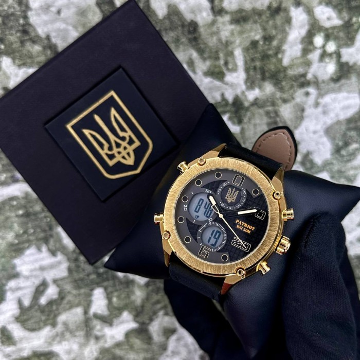Patriot 017GDBK Тризуб золото Gold-Black.