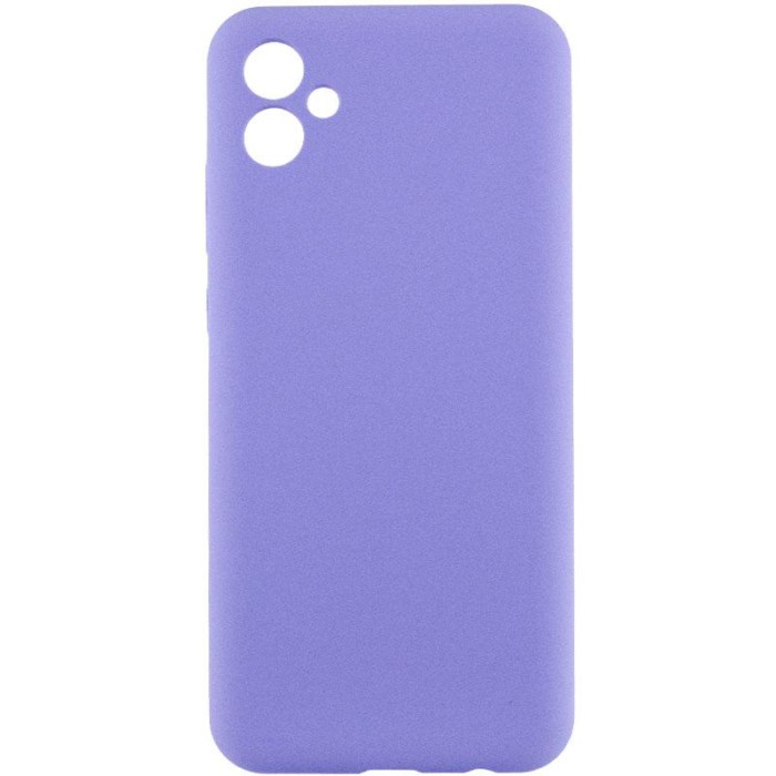 Чохол Silicone Cover Lakshmi Full Camera (AA) для Samsung Galaxy A07 Бузковий / Dasheen