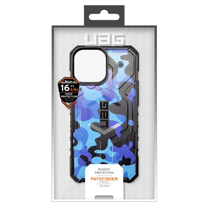 Ударостійкий чохол UAG Pathfinder with MagSafe Camo для Apple iPhone 14 Plus / 15 Plus (6.7") Синій
