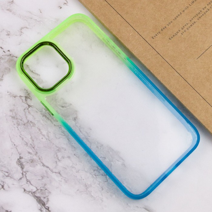 Чохол TPU+PC Fresh sip series для Apple iPhone 14 (6.1") Синій / Рожевий