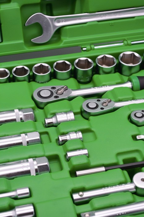 Професійний набір інструменту 1/4", 3/8", 1/2" 216од. TOPTUL GCAI216R