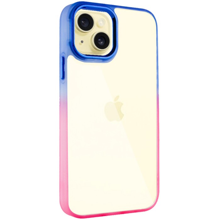 Чохол TPU+PC Fresh sip series для Apple iPhone 14 Plus (6.7") Бірюзовий / Помаранчевий