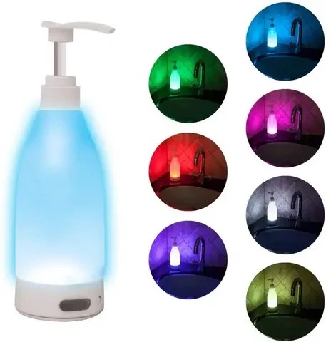 Дозатор для жидкого мыла с подсветкой Soap Bright Nightlight Soap Dispenser 400 мл