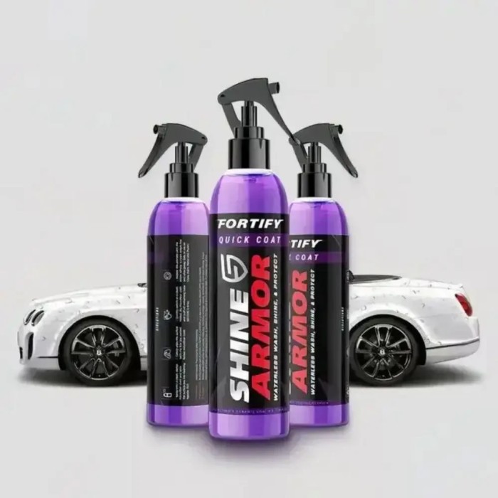 Полироль для удаления царапин с кузова авто Shine Armor спрей для блеска и защиты автомобиля