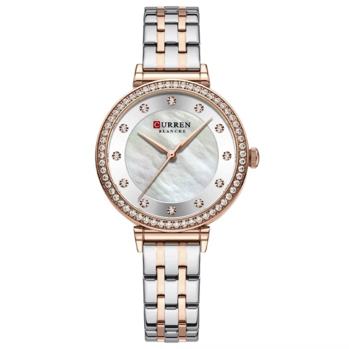 Curren 9087 Gold-Silver-White