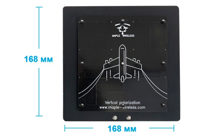 Антени 5.5GHz 2шт Maple патч 21dB SMA комплект