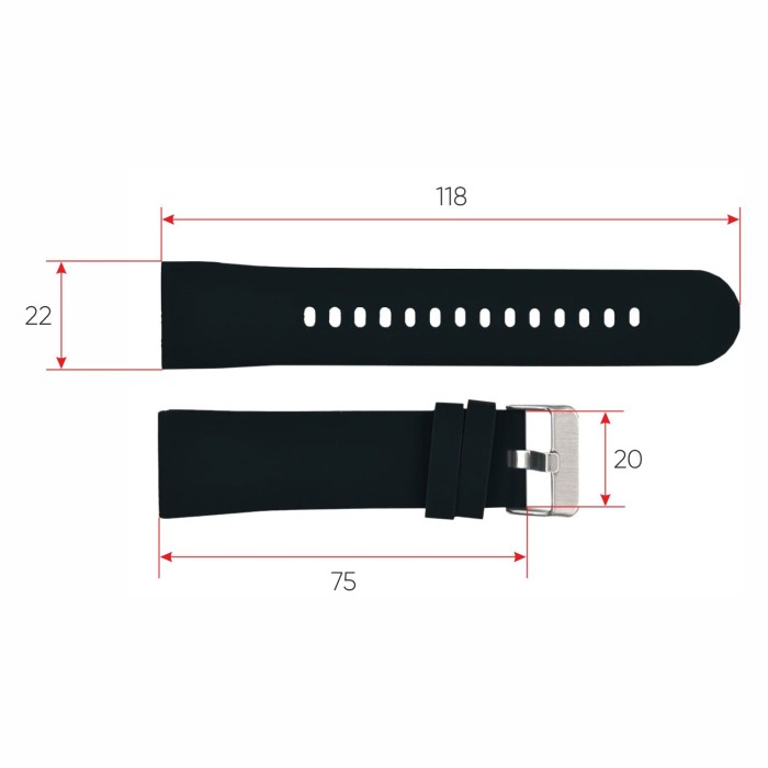 Ремінець для смарт годинника Modfit Business Black