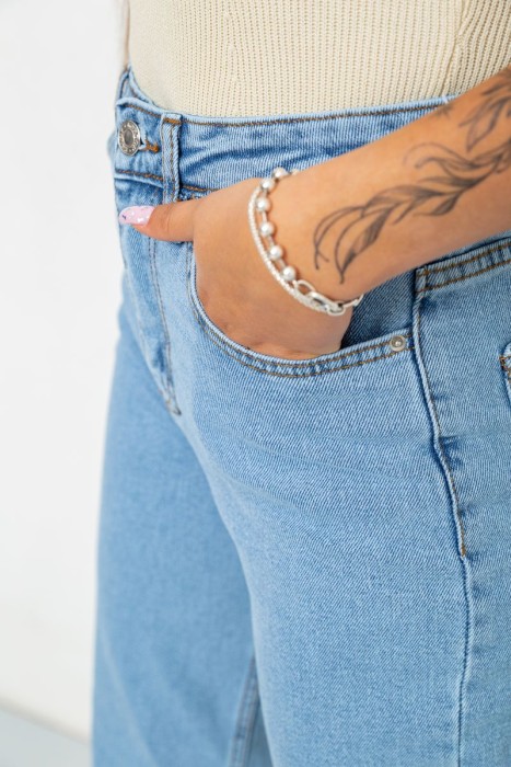 Джинси жіночі, колір блакитний, 244R410-2023