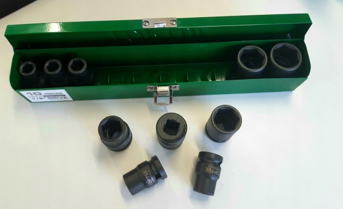 Набір ударних головок TOPTUL 1/2" 10-24мм 10 од. GDAD1001