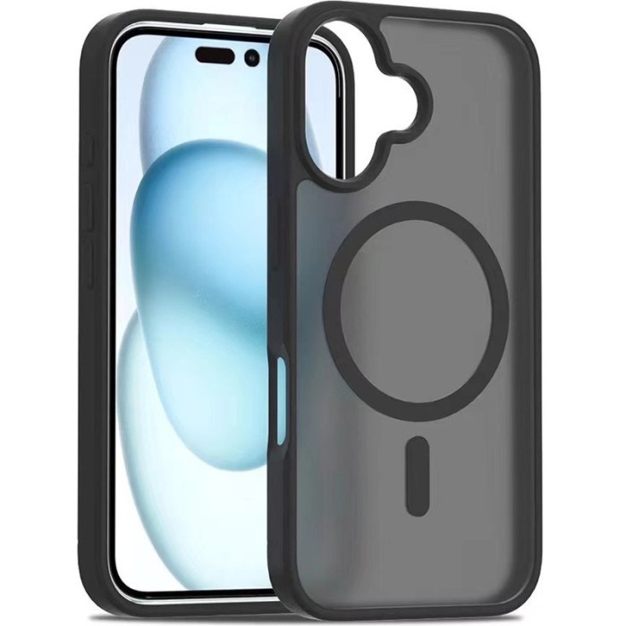 TPU+PC чохол Metal Buttons with MagSafe Colorful для Apple iPhone 16 Plus (6.7") Зелений / Dark Green