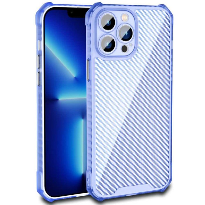 Чохол TPU Ease Carbon color series для Apple iPhone 12 Pro (6.1") Чорний / Прозорий