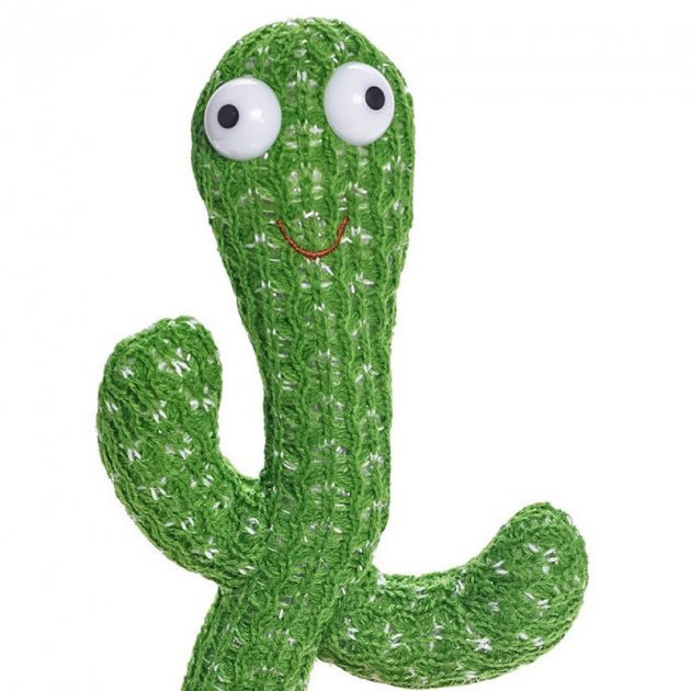 Інтерактивна іграшка Dancing cactus розмовляє танцюючий кактус, м'яка іграшка кактус, Плюшевий кактус