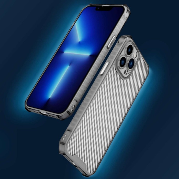 Чохол TPU Ease Carbon color series для Apple iPhone 13 Pro (6.1") Чорний / Прозорий