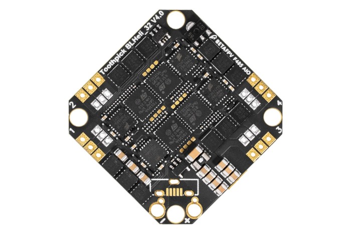 Контролер BetaFPV Toothpick F405 2-4S AIO 20A BL32 V4 BMI270 для квадрокоптерів