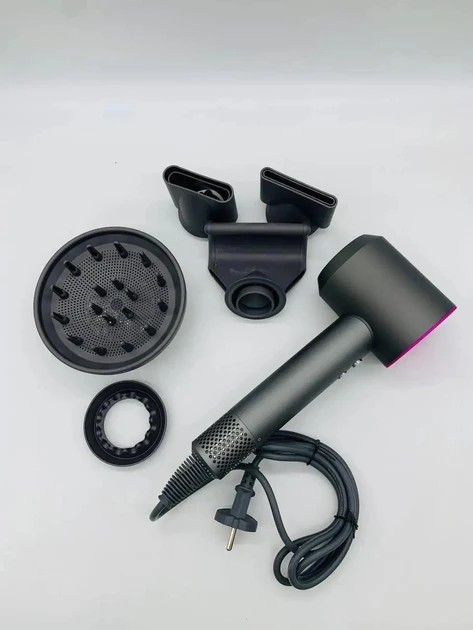 Фен стайлер для волос 5 в 1 Premium Magic Hair 1600 Вт 5 насадок Розовый