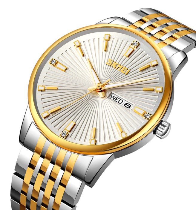 Skmei 9323TGDSI Silver/Gold-Silver