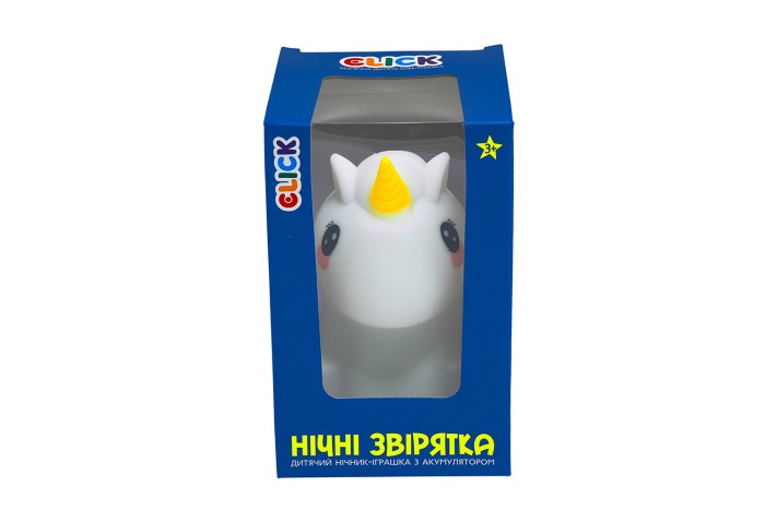 Дитячий нічник-іграшка Click "Hічні звірятка" Єдиноріг 12 см