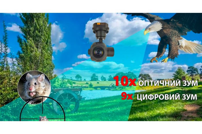 Камера з 3-осьовим підвісом Topotek 10x 1080p 30FPS 1/2,8" HDMI/IP (KHY10S90)