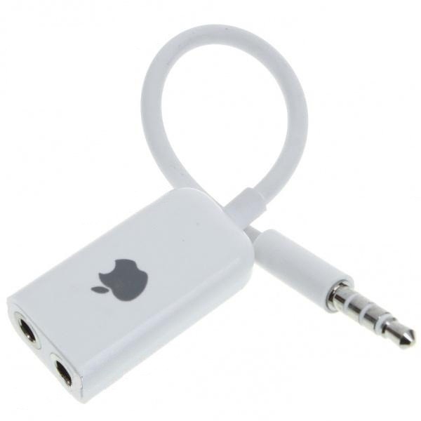 Разветвитель для наушников 3.5 M-3.5 2F Apple белый