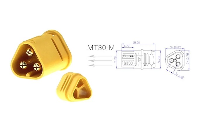 Конектори AMASS MT30 Male 2шт
