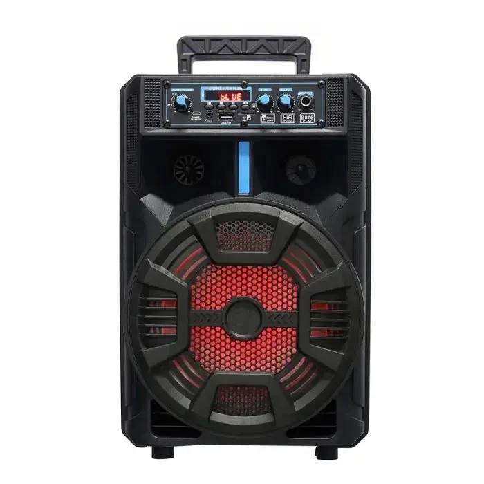 Kimiso QS-845 8" Беспроводная портативная bluetooth колонка чемодан с караоке