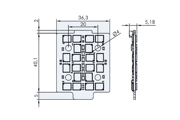 Регулятор T-Motor F60A MINI 4-в-1 8S 4x60A