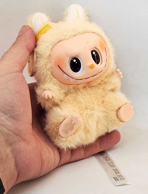 Мягкая игрушка Лабубу, брелок коллекционная 15 см Желтый