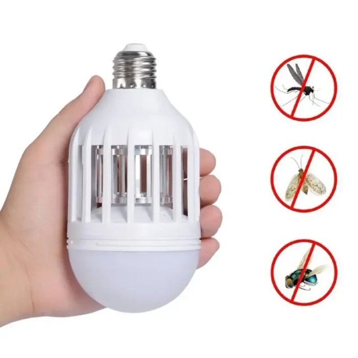 Лампочка отпугиватель от комаров ZappLight AND LY-577, Светодиодная лампа уничтожитель насекомых